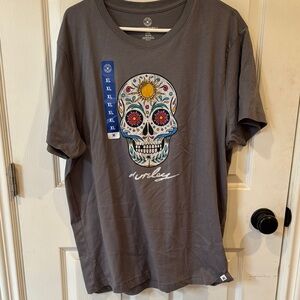 Volcom Gray Skull Graphic Men's T-Shirt